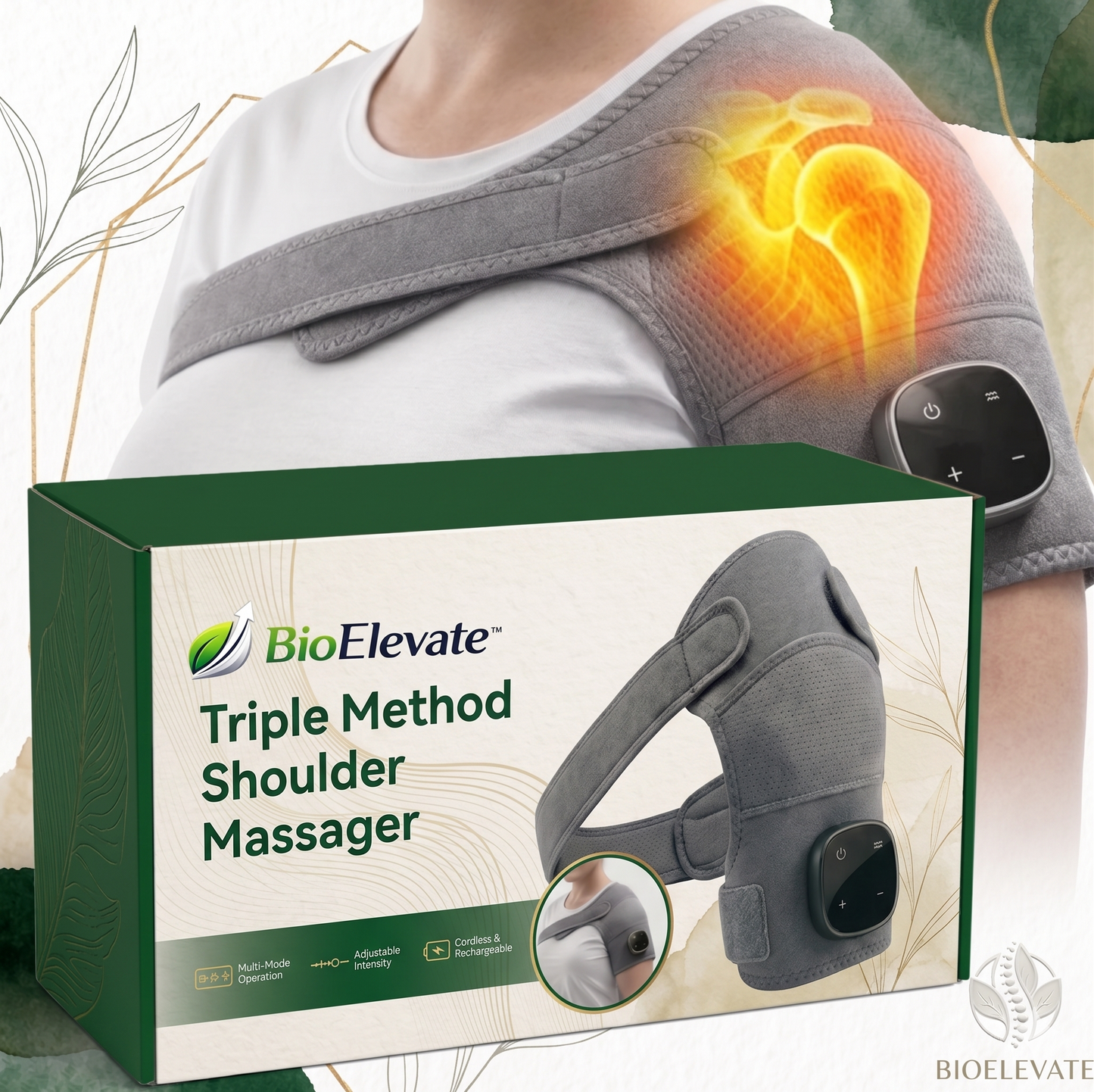 BioElevate™ – Massaggiatore per Spalla che Riduce il Dolore in Soli 15 Minuti
