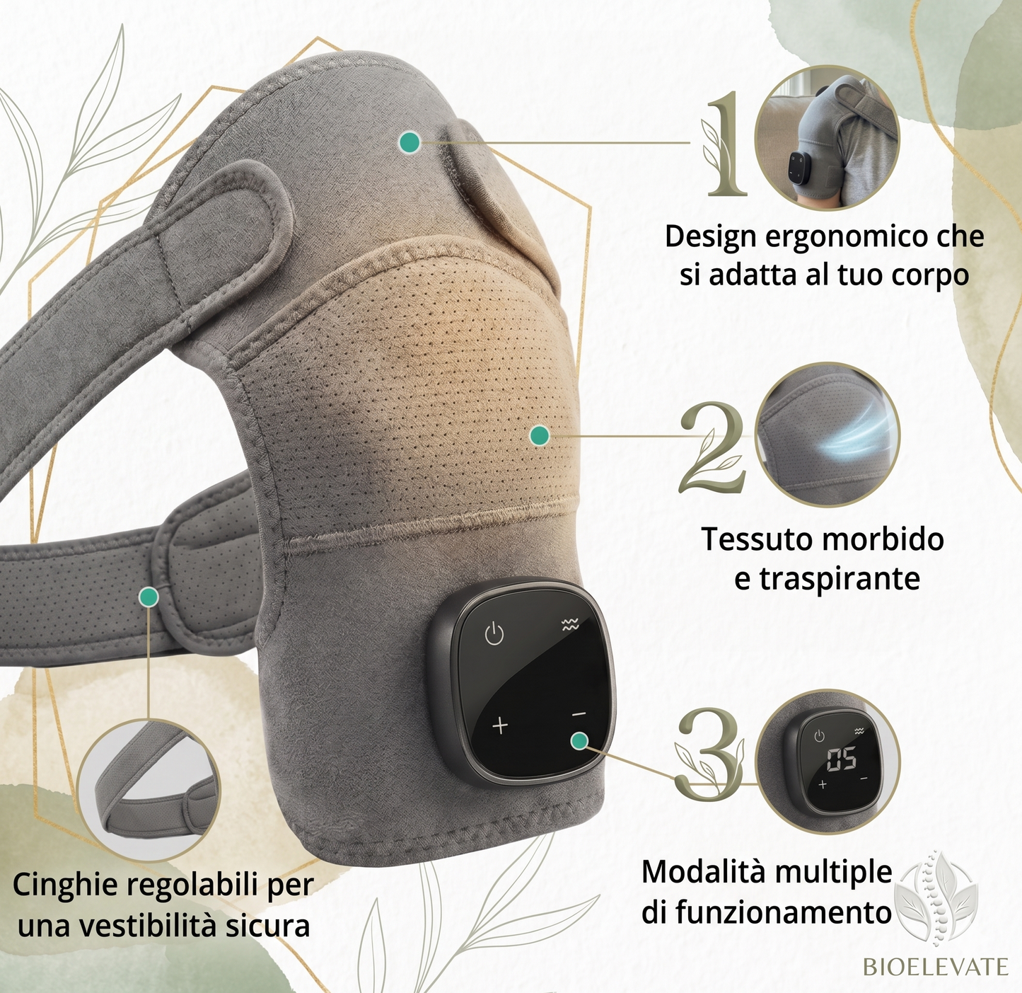 BioElevate™ – Massaggiatore per Spalla che Riduce il Dolore in Soli 15 Minuti