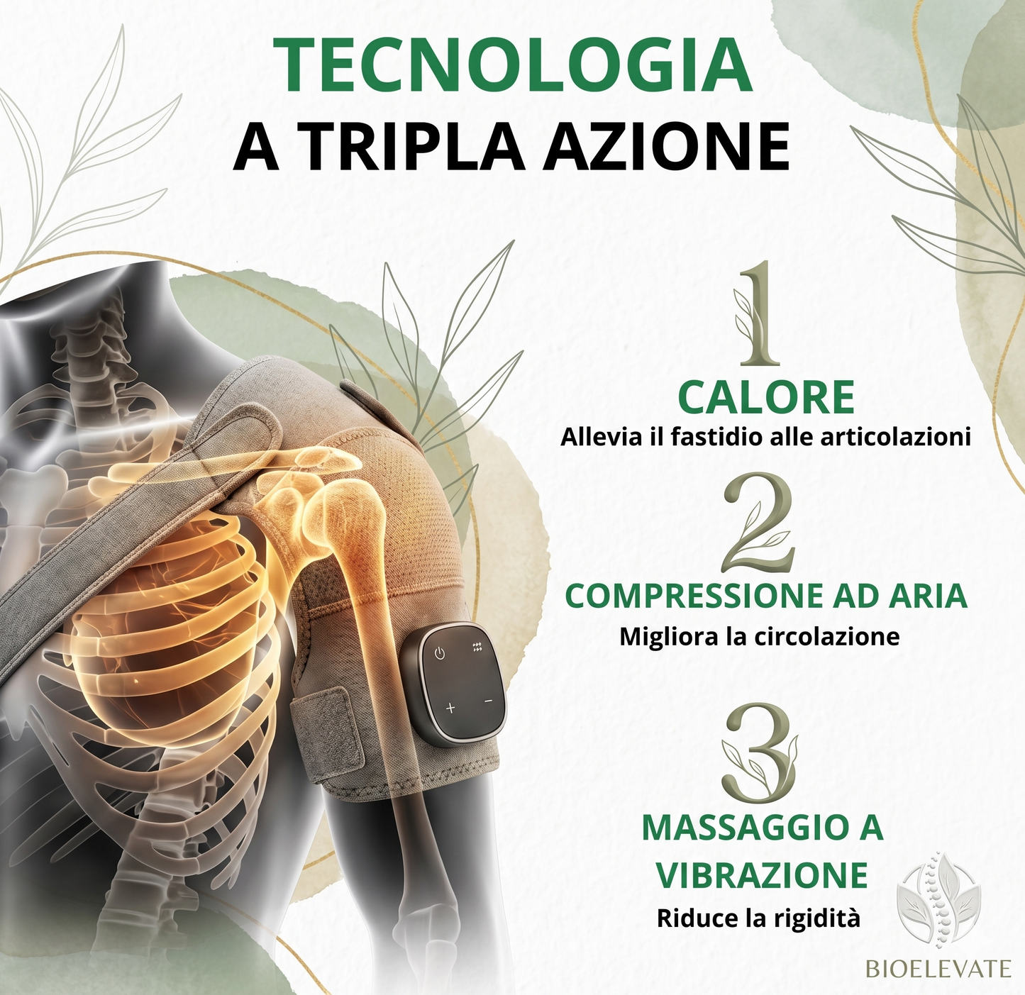 BioElevate™ – Massaggiatore per Spalla che Riduce il Dolore in Soli 15 Minuti