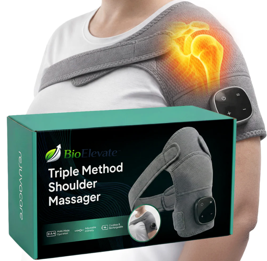 BioElevate™ – Massaggiatore per Spalla che Riduce il Dolore in Soli 15 Minuti