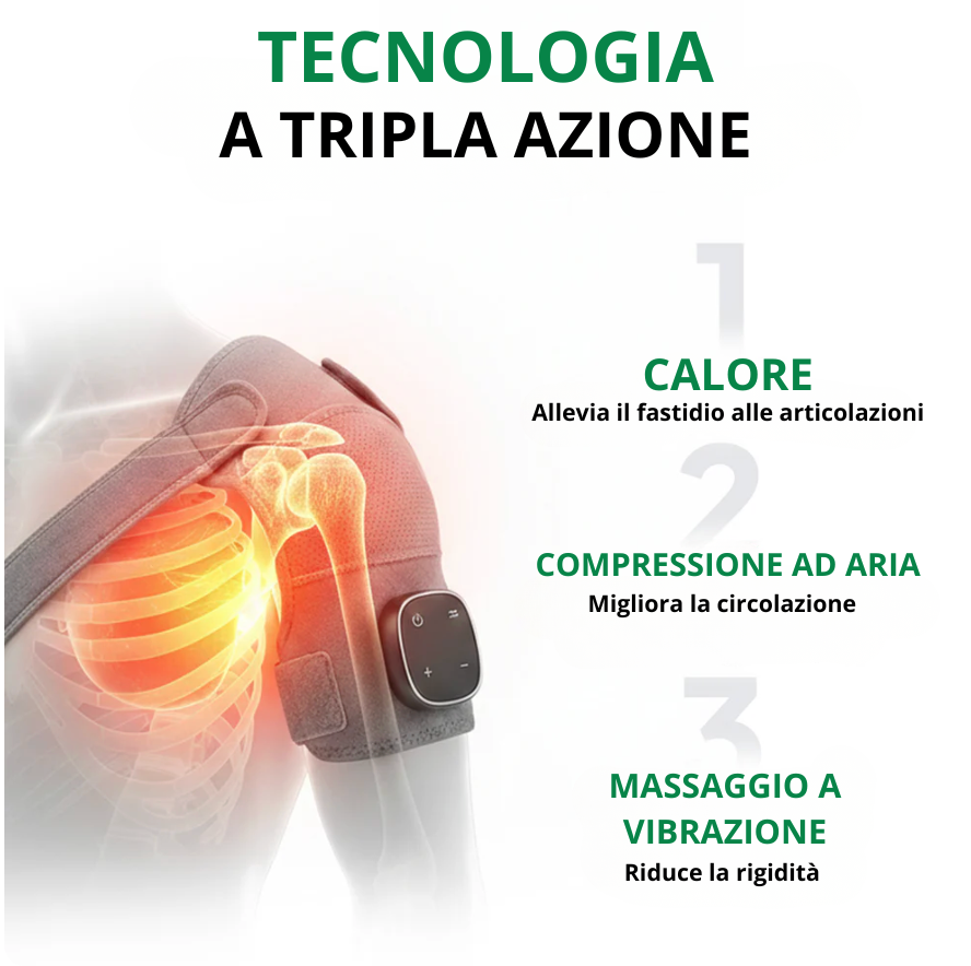 BioElevate™ – Massaggiatore per Spalla che Riduce il Dolore in Soli 15 Minuti